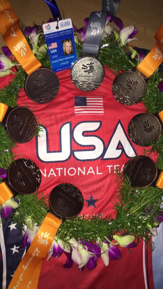 Lori Freit-Hammes' eight medals